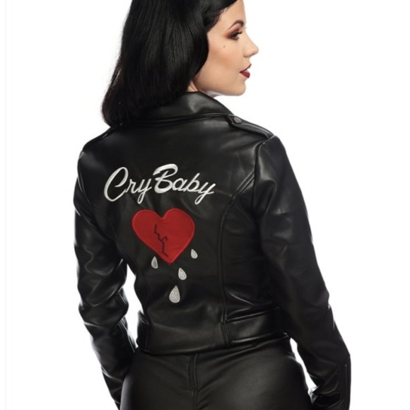 RARE 💔 Collectif Cry Baby Jacket 22 UK - Picture 1 of 6